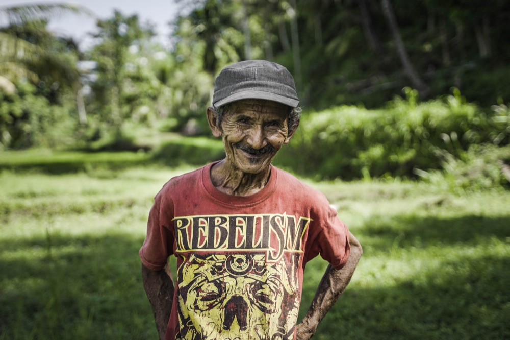 A grower from the village